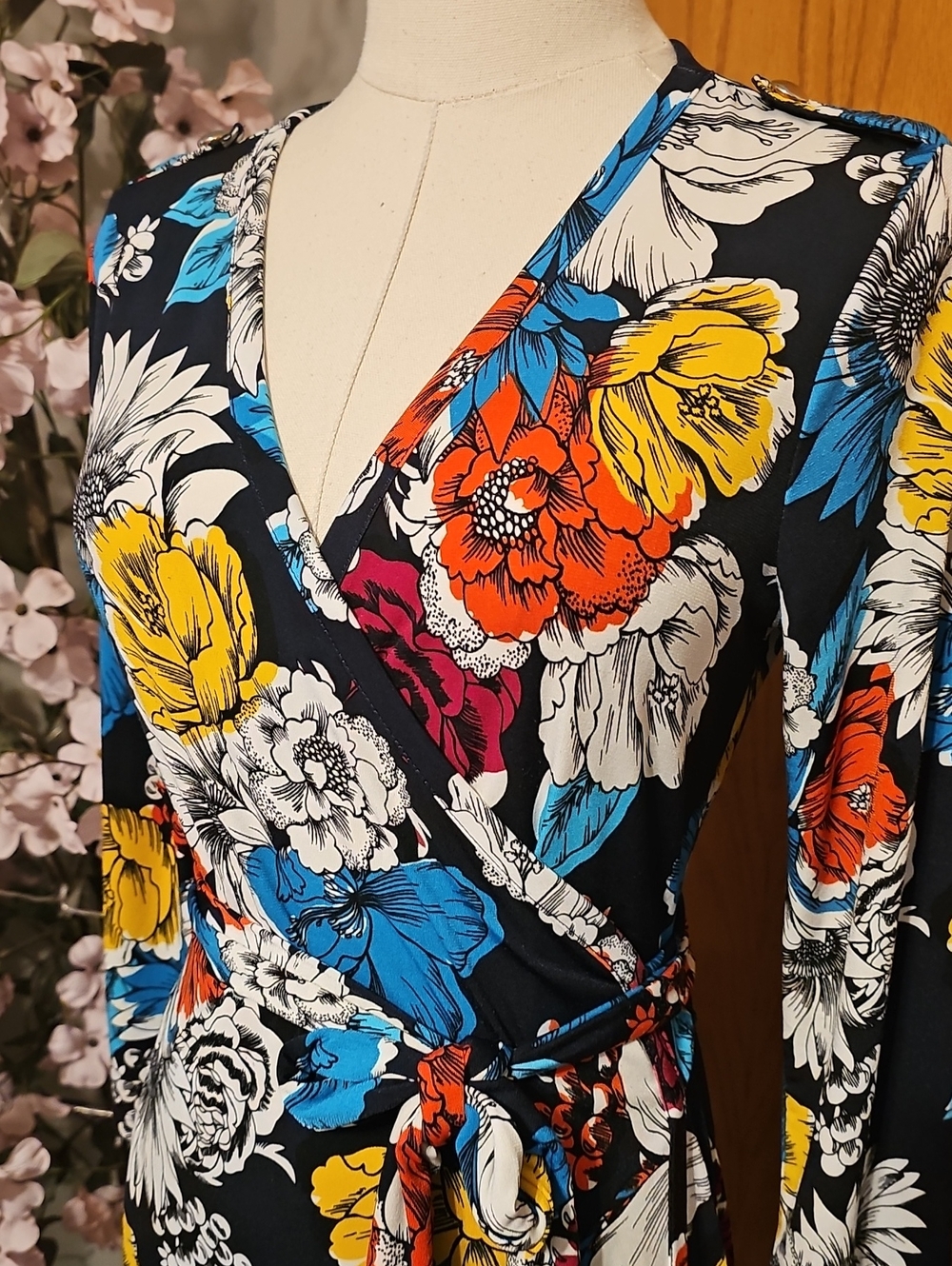 Banana Republic Floral Wrap Dress - Picture 2 of 9